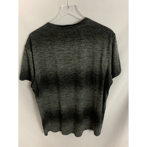 Reebok Men’s 2XL Gray Color Fade Stripe Active Gym Training Shirt - Picture 4 of 5